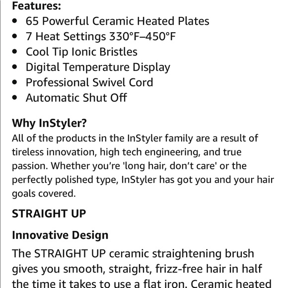 In styler Number one straightening brush new in box - Picture 7 of 12